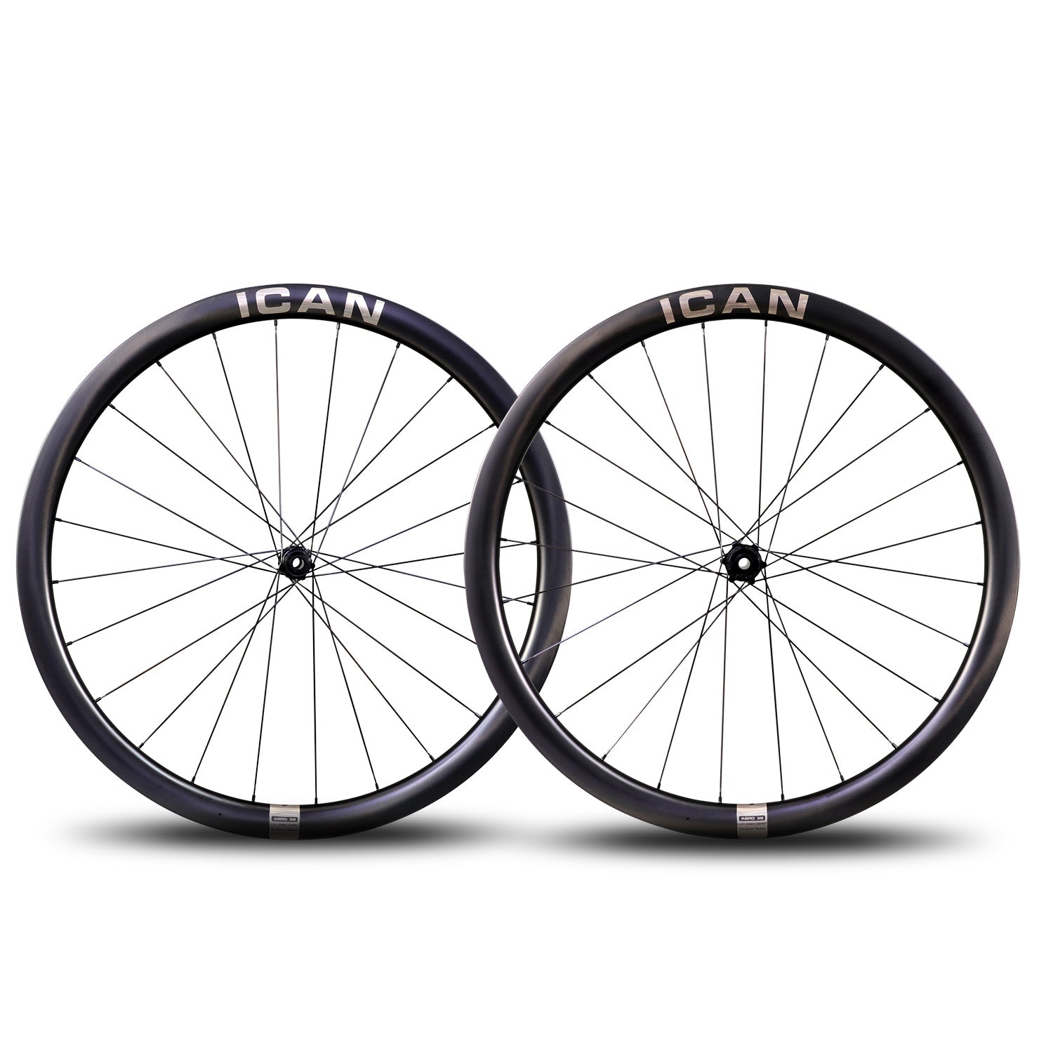 ICAN road bike disc wheelset AERO 38 disc with 21mm inner width